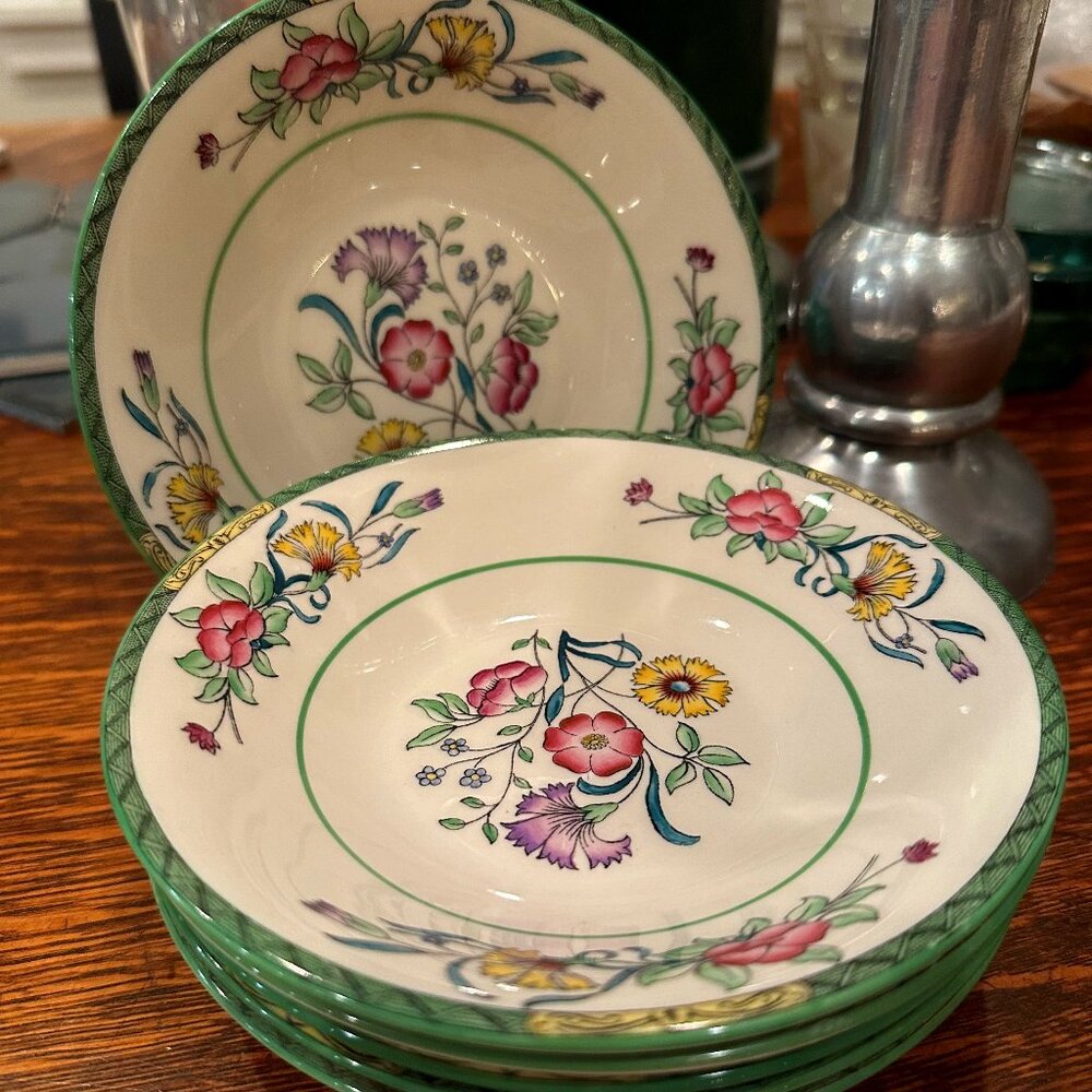 Set of 6 - 5.75" Coxon Belleek Dessert Bowls